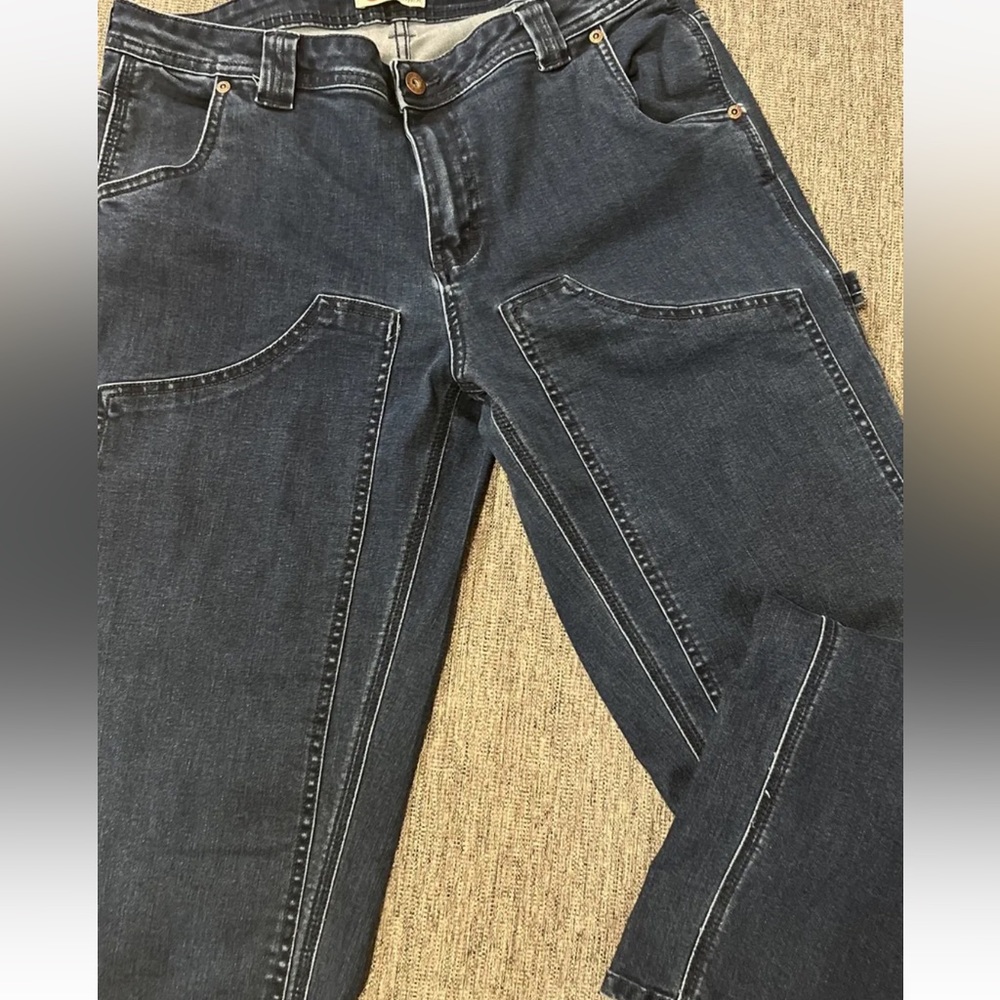 Dickies Women’s Sz 12 Carpenter Utility Work Jeans Denim Reinforced Knee